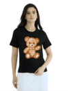 Womens Black Tshirts-Teddy