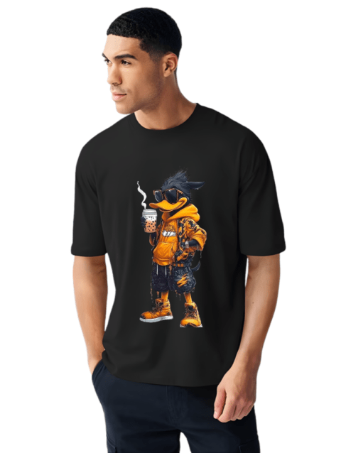 Men’s Black T-Shirt – Premium Cotton Comfort with Air Fit Technology