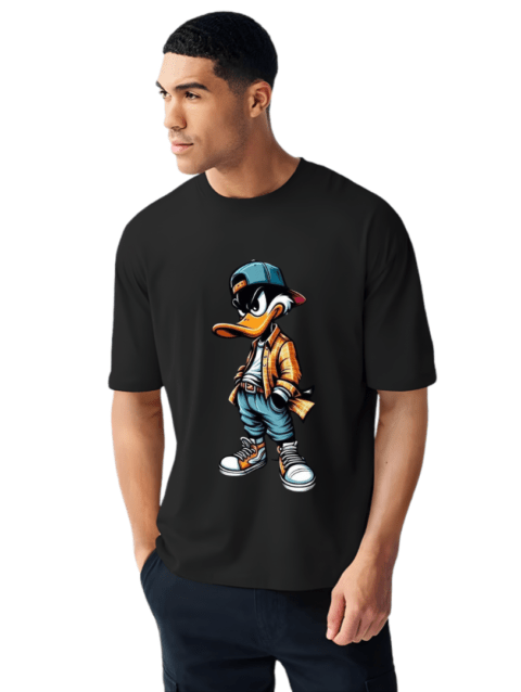 Men’s Black T-Shirt – Premium Cotton Comfort with Air Fit Technology