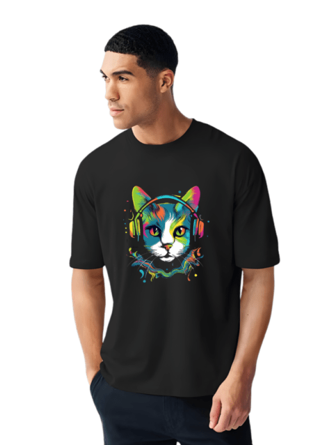 Men’s Black T-Shirt – Premium Cotton Comfort with Air Fit Technology