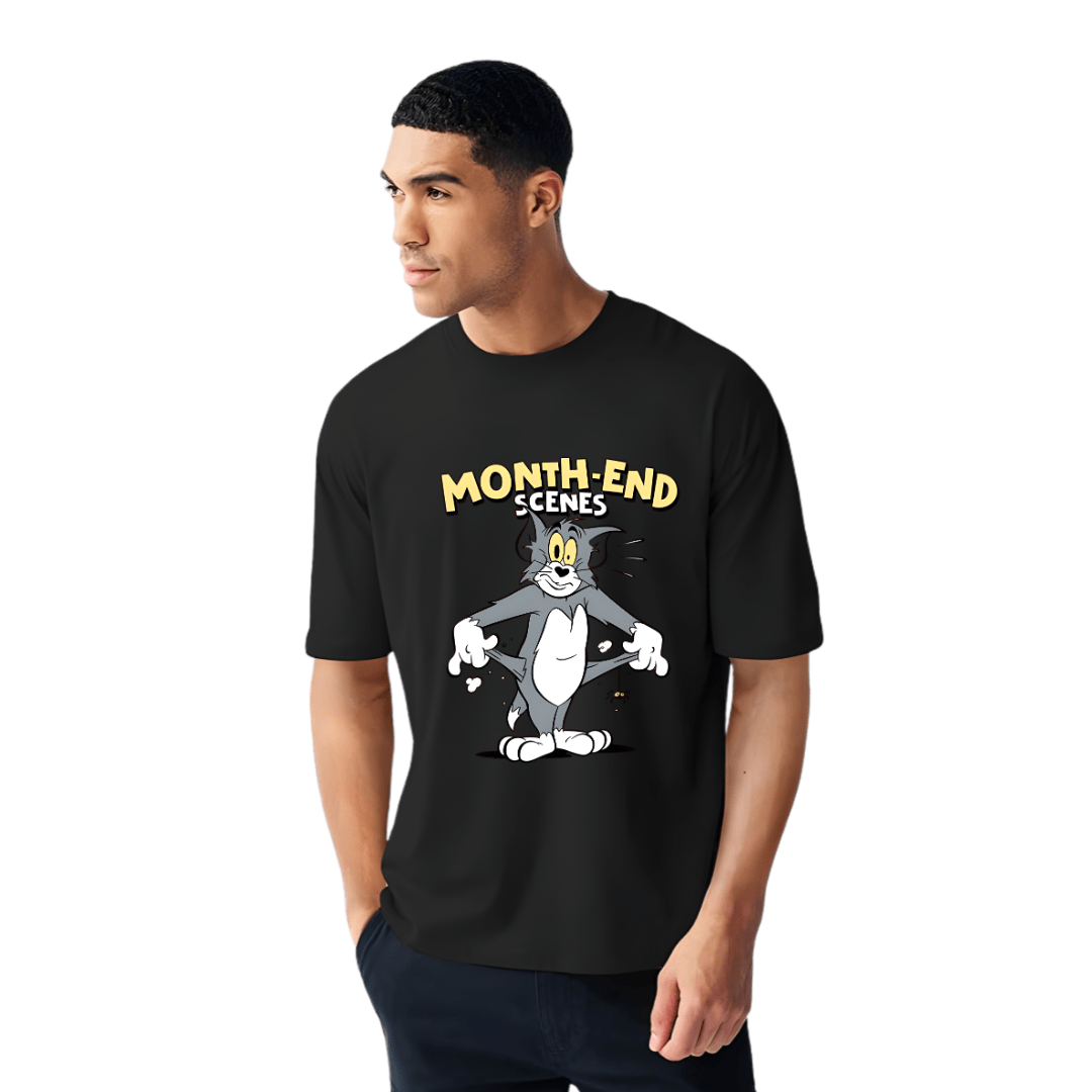 Men’s Black T-Shirt – Premium Cotton Comfort with Air Fit Technology