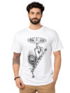 White Minimal Tribal Emblem T-Shirt