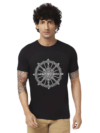Haifa Imperial Men’s Black T-Shirt - Gray Wheel