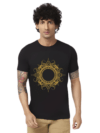 Haifa Imperial Men’s Black T-Shirt - Gold Mandala