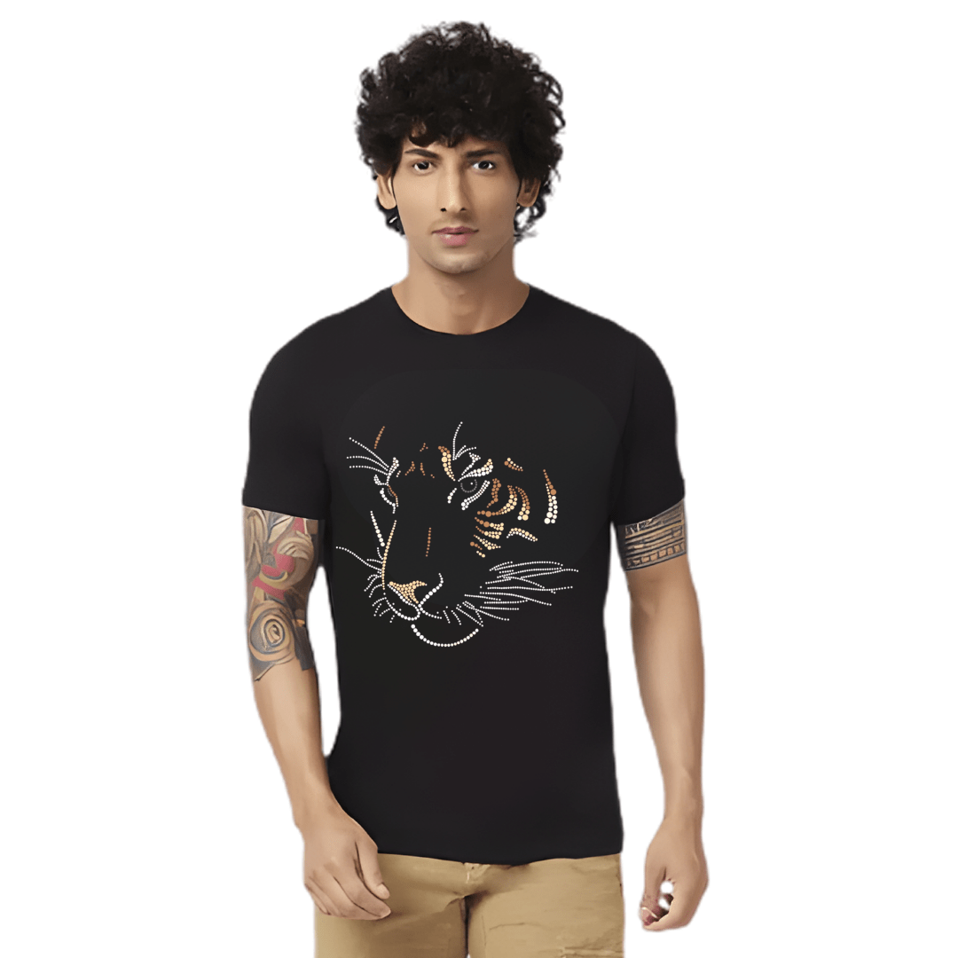 Haifa Imperial Men’s Black T-Shirt - Deer Stag