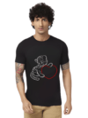 Haifa Imperial Men’s Black T-Shirt - Cupid Heart