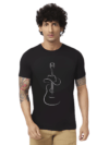Haifa Imperial Men’s Black T-Shirt - Snake Line Art