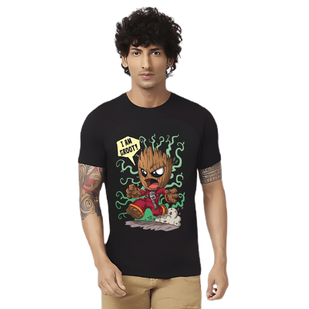 Haifa Imperial Men’s Black T-Shirt - Groot Graphic