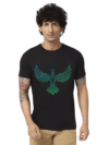 Haifa Imperial Men’s Black T-Shirt - Teal Eagle