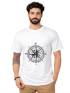 White Ancient Mask Design T-Shirt