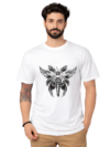 White Mandala Skull Art T-Shirt