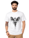 White Winged Crest Graphic T-Shirt