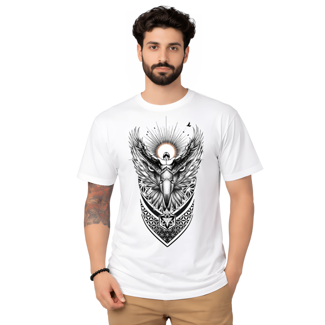 White Dreamcatcher Tribal T-Shirt