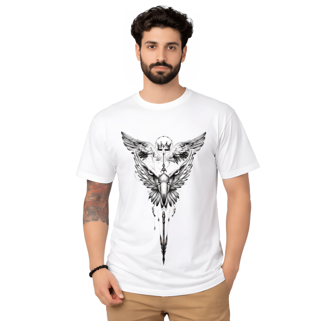 White Panther Shield Graphic T-Shirt