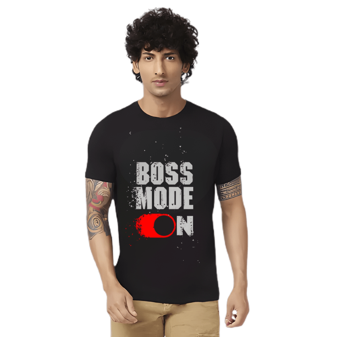 Haifa Imperial Men’s Black T-Shirt - Boss Mode On