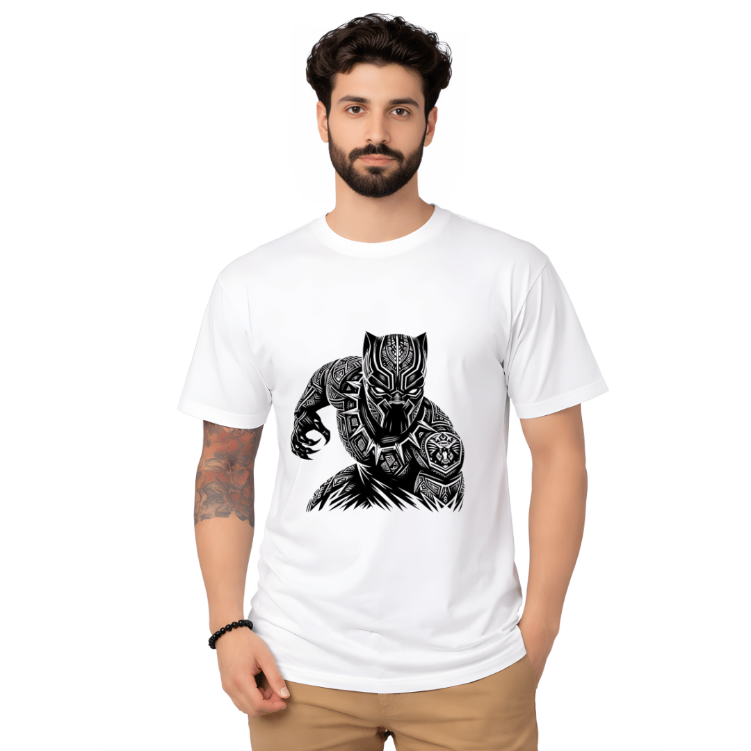 White Tribal Spear Emblem T-Shirt