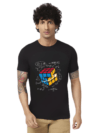 Haifa Imperial Men’s Black T-Shirt - Rubik Cube