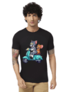Haifa Imperial Men’s Black T-Shirt - Biker Cat