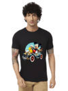 Haifa Imperial Men’s Black T-Shirt - Cartoon Bike Ride