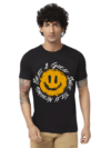 Haifa Imperial Men’s Black T-Shirt - Great Smile Smiley
