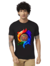 Haifa Imperial Men’s Black T-Shirt - Color Swirl