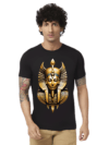 Haifa Imperial Men’s Black T-Shirt - Egyptian Gold Mask