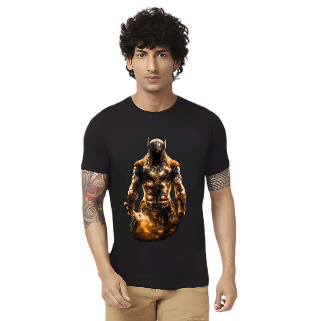Haifa Imperial Men’s Black T-Shirt - Golden Warrior